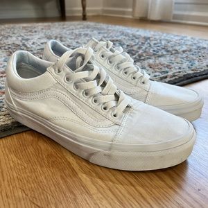 Mens white vans